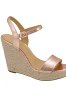 Обувки на платформа Jill Michael Kors розово злато