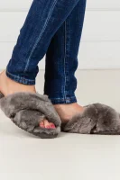 Вълнено пантофи/домашни обувки Mayberry с добавка кожа EMU Australia графитен