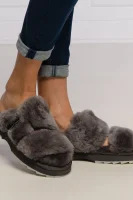 Вълнено пантофи/домашни обувки wobbegong с добавка кожа EMU Australia графитен