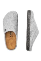 Пантофи/домашни обувки Zermatt Standard WZ с добавка кожа Birkenstock сив