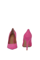 Кожено обувки на висок ток Emporio Armani розов