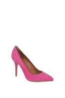 Кожено обувки на висок ток Emporio Armani розов