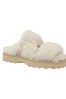 Вълнено пантофи/домашни обувки wobbegong с добавка кожа EMU Australia бял