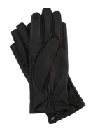 Кожено ръкавици TWINSET черен