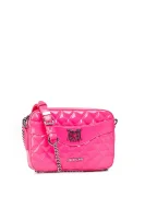 Patent Quilted Satchel Love Moschino розов