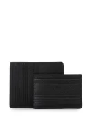 Wallet + Business Card Holder BOSS BLACK черен