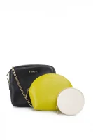 Primavera messenger bag + cosmetic bag Furla черен