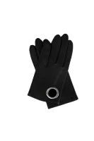 DH 73 leather gloves HUGO черен