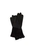 DH 74 leather gloves HUGO черен