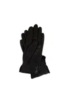 DH 74 leather gloves HUGO черен