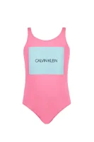 Бански костюм Calvin Klein Swimwear розов