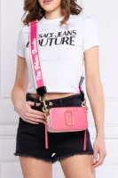 Кожена дамска чанта за рамо Snapshot Marc Jacobs розов