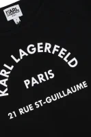 Рокля Karl Lagerfeld Kids черен
