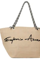 Плажна чанта Emporio Armani бежов