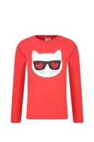 Суитчър/блуза | Regular Fit Karl Lagerfeld Kids червен
