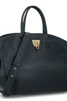 Кожена дамска чанта Etoile Coccinelle черен