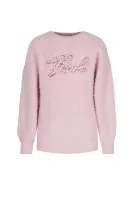 Пуловер | Regular Fit Karl Lagerfeld Kids розов