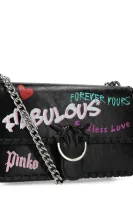 Дамска чанта за рамо LOVE FABULOUS Pinko черен