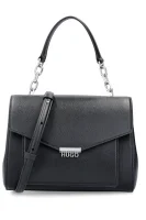 Чанта за рамо Victoria Top Handle HUGO черен