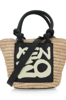 Дамска чанта + несесер Kenzo пясъчен