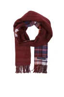Scarf Asymetric Check Tommy Hilfiger бордо