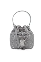 Heart Quilted Bucket Bag Love Moschino сребърен