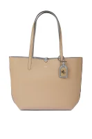 Two-sided shopper bag + Olivia organizer LAUREN RALPH LAUREN пясъчен
