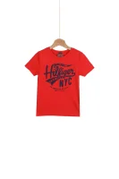 Logo T-shirt Tommy Hilfiger червен