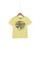 Logo T-shirt Tommy Hilfiger жълт