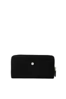 Wallet Adrienne Zip Around BOSS BLACK черен