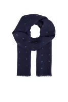 Woolen scarf Allover Logo Calvin Klein тъмносин