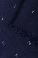 Woolen scarf Allover Logo Calvin Klein тъмносин