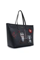 Shopper bag + Organizer Karl Lagerfeld черен