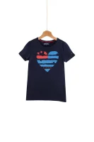 Flag heart T-shirt  Tommy Hilfiger тъмносин