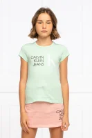Тениска | Slim Fit CALVIN KLEIN JEANS мента