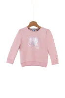 Heart Print Sweatshirt Tommy Hilfiger розов