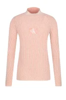 Пуловер | Regular Fit | с добавка вълна CALVIN KLEIN JEANS розов