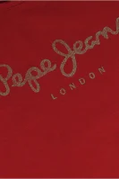 Тениска HANA GLITTER | Regular Fit Pepe Jeans London червен