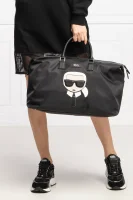 Пътна чанта Ikonik Weekender Karl Lagerfeld черен