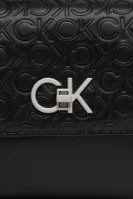 Чанта за рамо RE-LOCK EW CONV CROSSBODY-EMB MN Calvin Klein черен