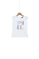 Smile T-shirt Tommy Hilfiger бял