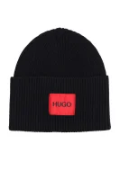 Вълнена шапка Xaff 3 HUGO черен