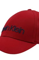 Бейзболна шапка EMBROIDERY Calvin Klein бордо