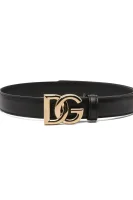 Кожен колан Dolce & Gabbana черен