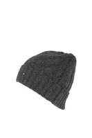 New Cable Beanie Tommy Hilfiger сив