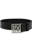 Кожен колан HU-GO HUGO черен