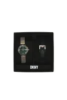 Часовник + гривна DKNY златен