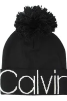 Шапка calvin pom pom | с добавка вълна Calvin Klein черен