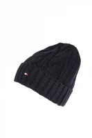New Cable beanie Tommy Hilfiger тъмносин