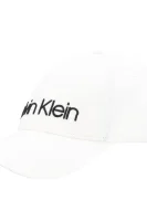 Бейзболна шапка EMBROIDERY Calvin Klein бял